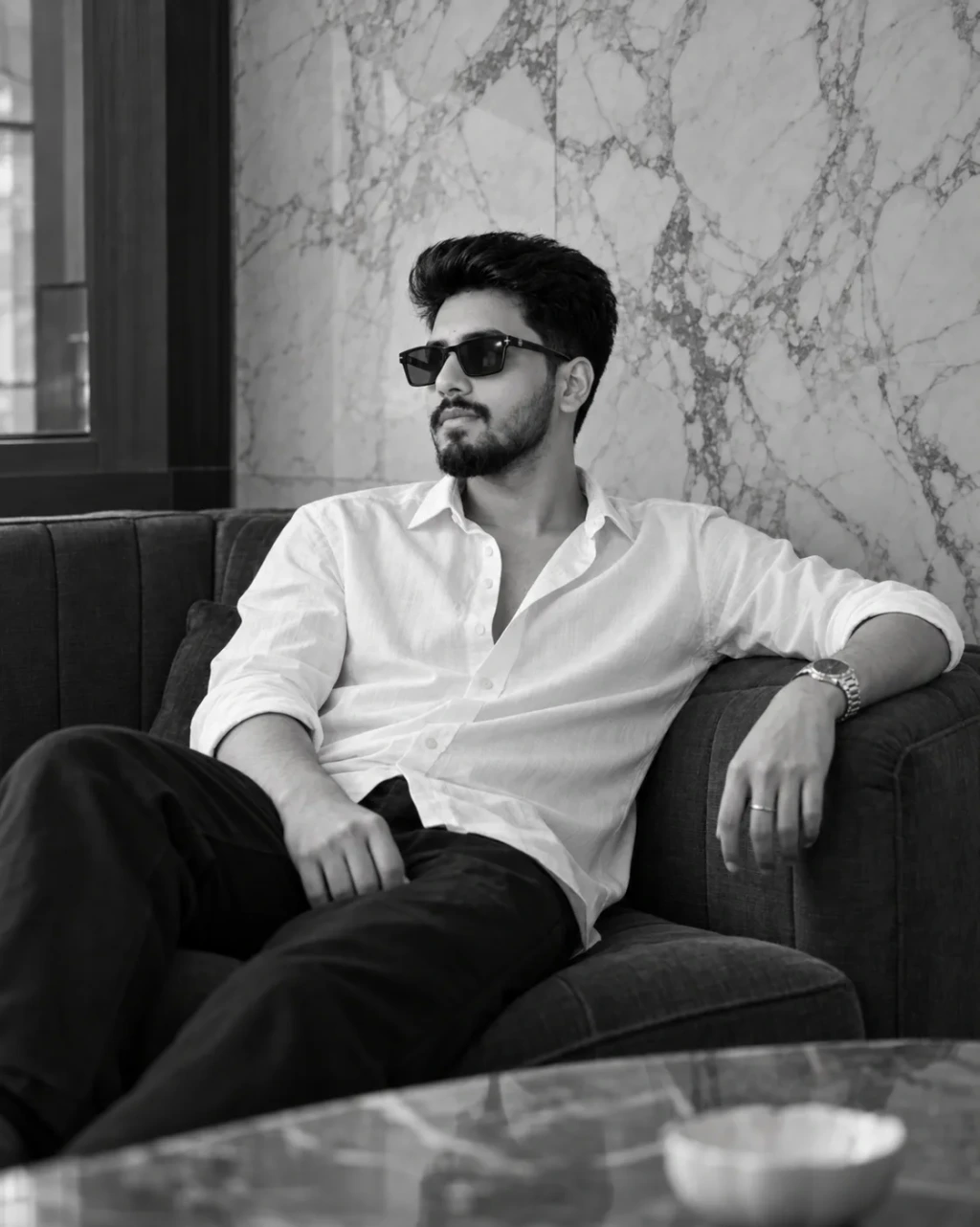 B&amp;W DSLR Portrait