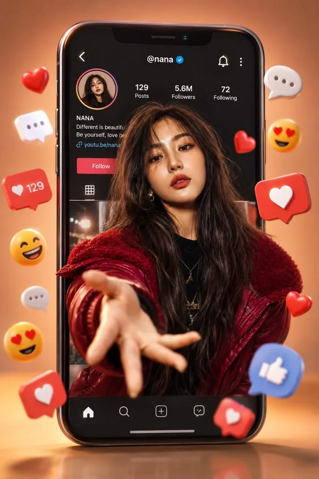 Social Media Star – Viral Instagram 3D Portrait