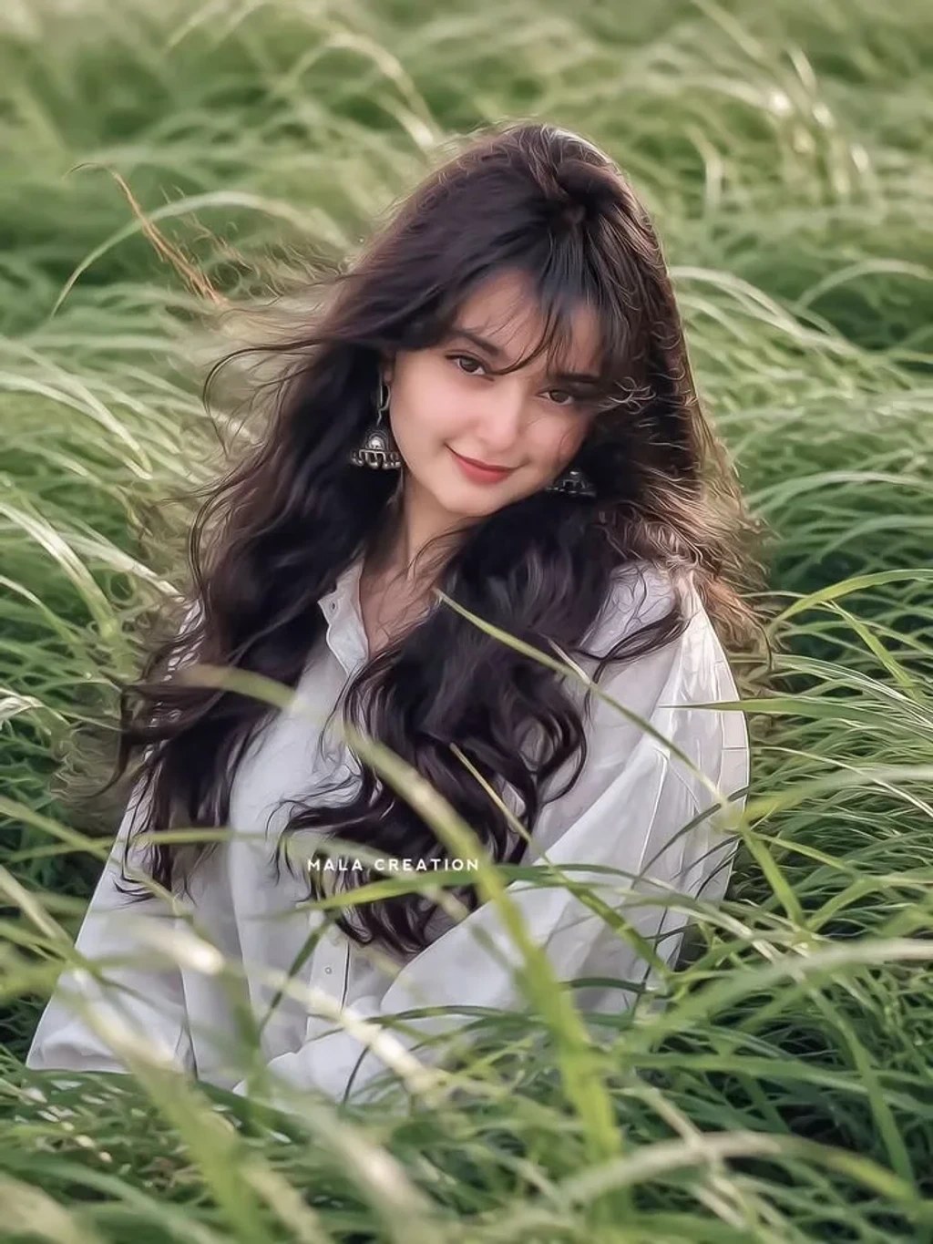 Dreamy Girl in the Green Fields 🌿✨ | Natural Beauty Aesthetic