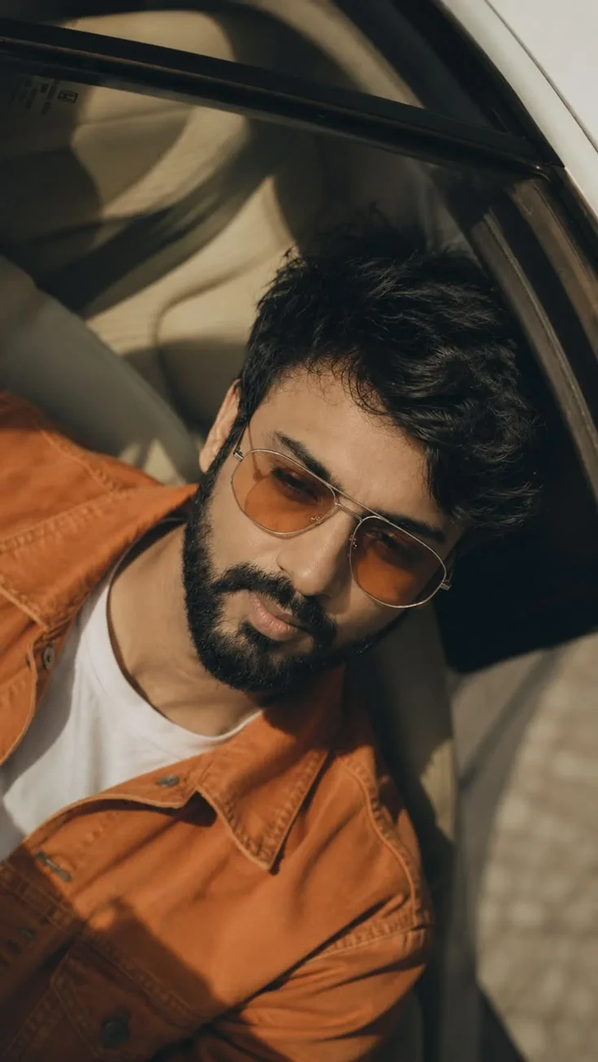 Cinematic Orange Jacket Portrait | Moody Luxury Car Aesthetic