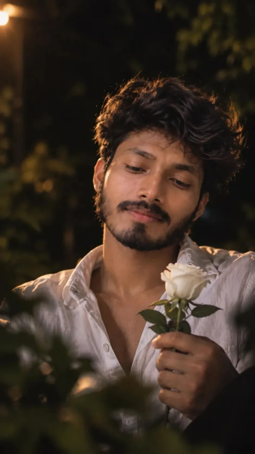 Ultra-realistic cinematic portrait of a young man