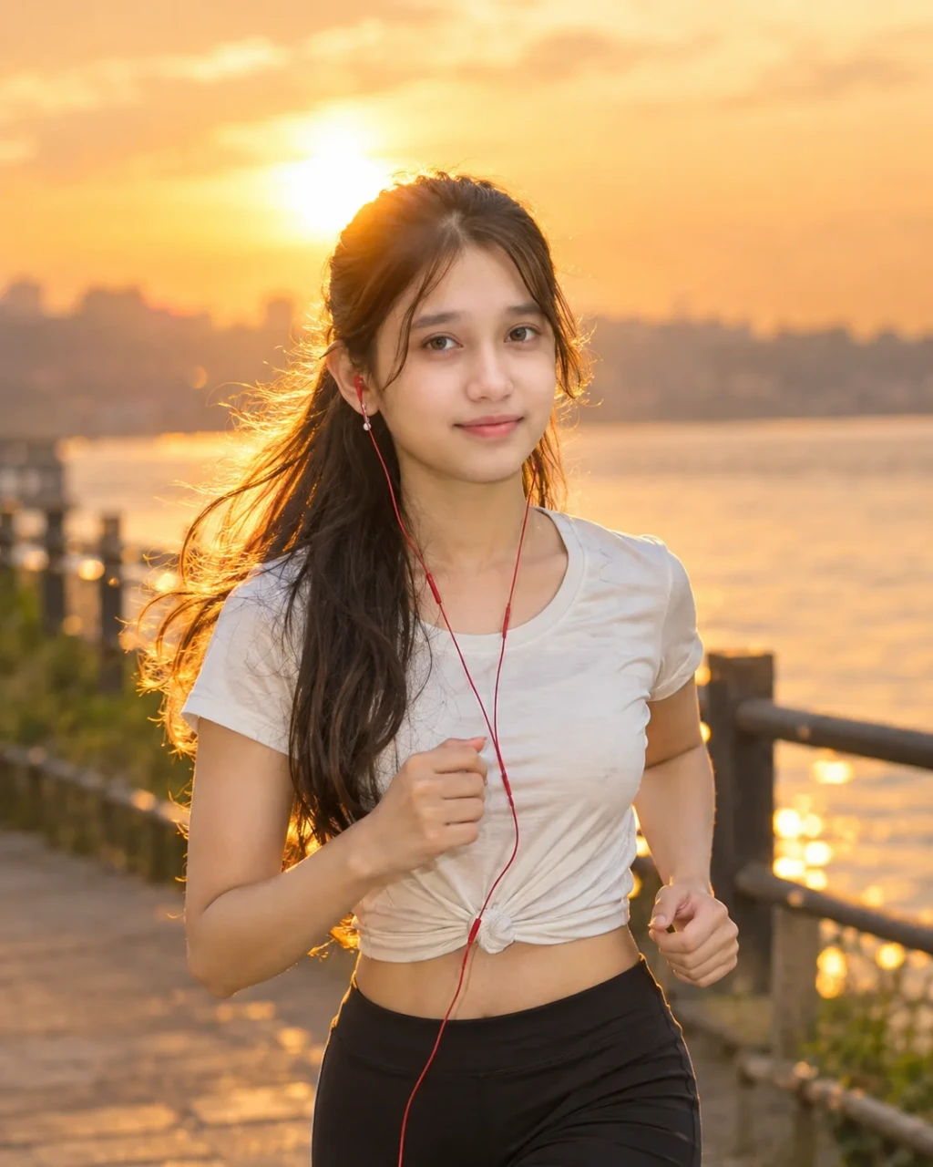 Golden Hour Run | Cinematic Running Portrait