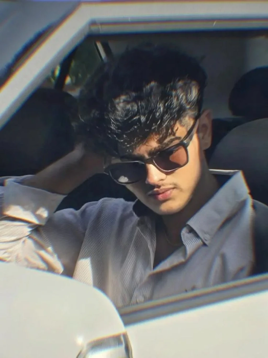 Cinematic Car Window Portrait | Vintage Street Style