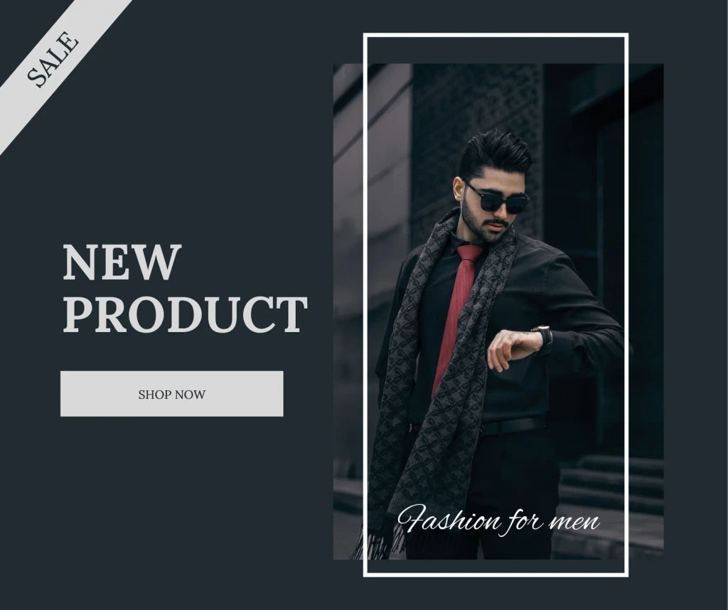NEW PRODUCT — Elegant Men's Fashion Sale Poster