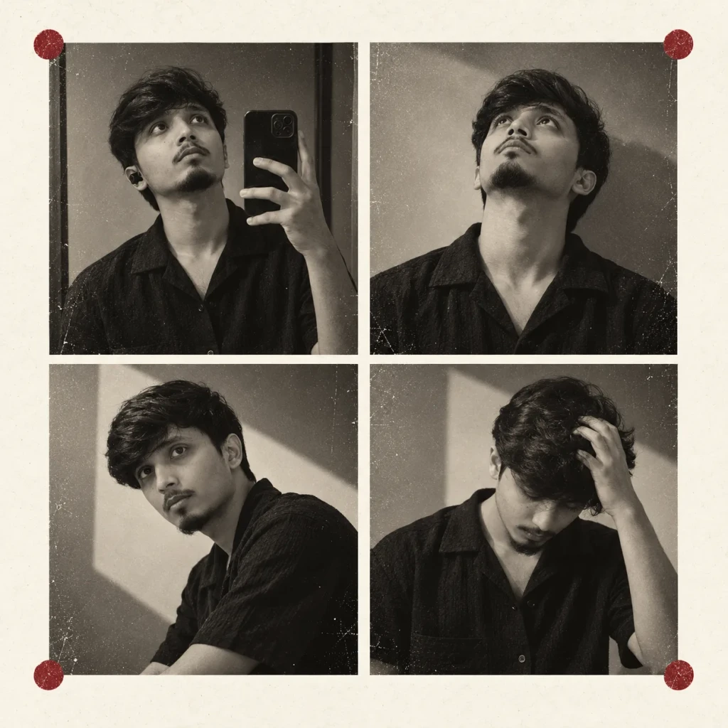 Vintage Monochrome Portrait Grid
