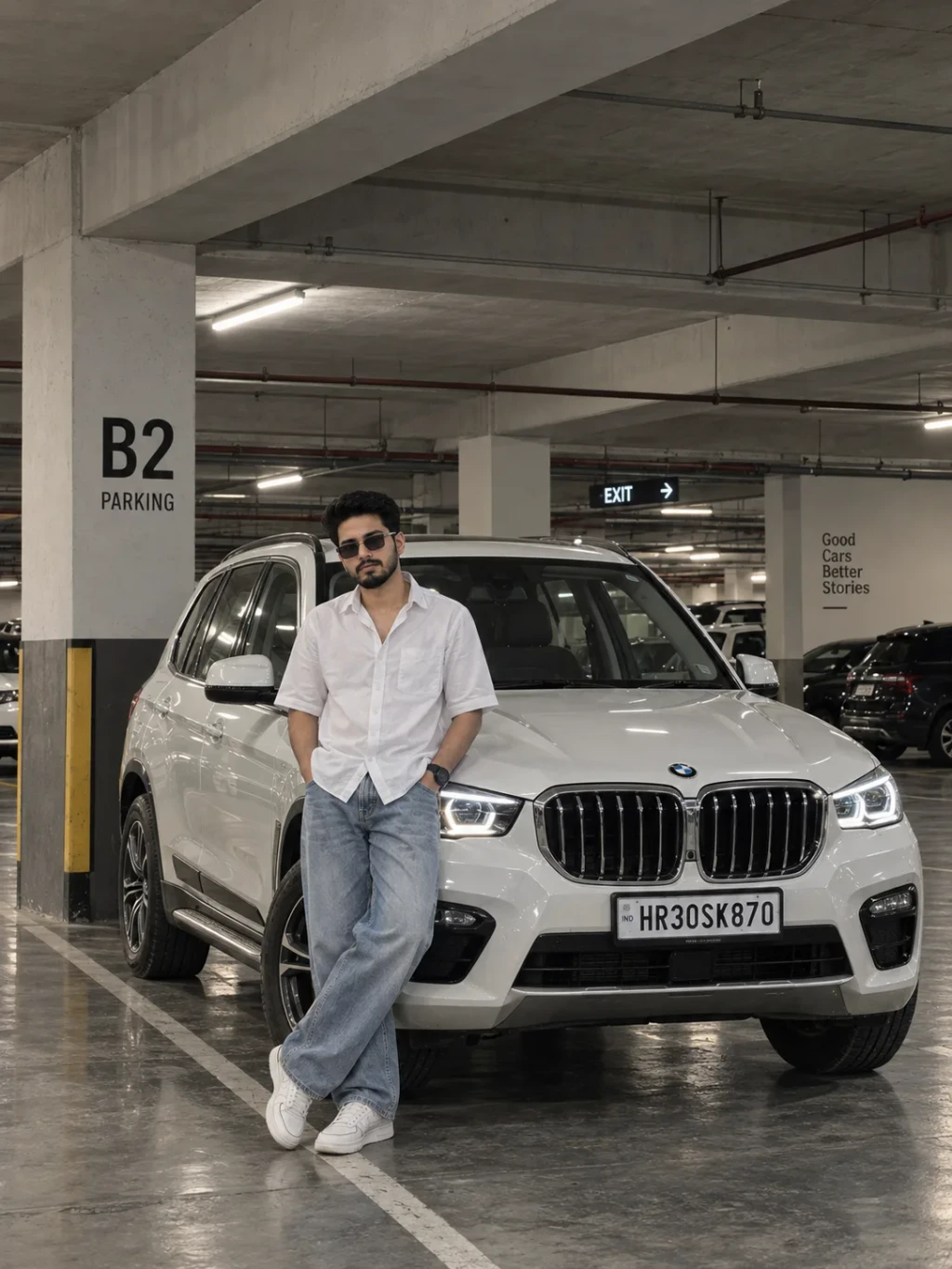BMW M4 Parking Prompt