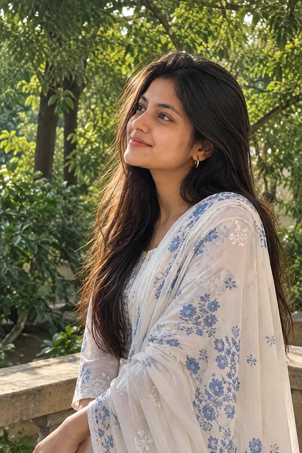 Natural Aesthetic Portrait 💙🪻💐