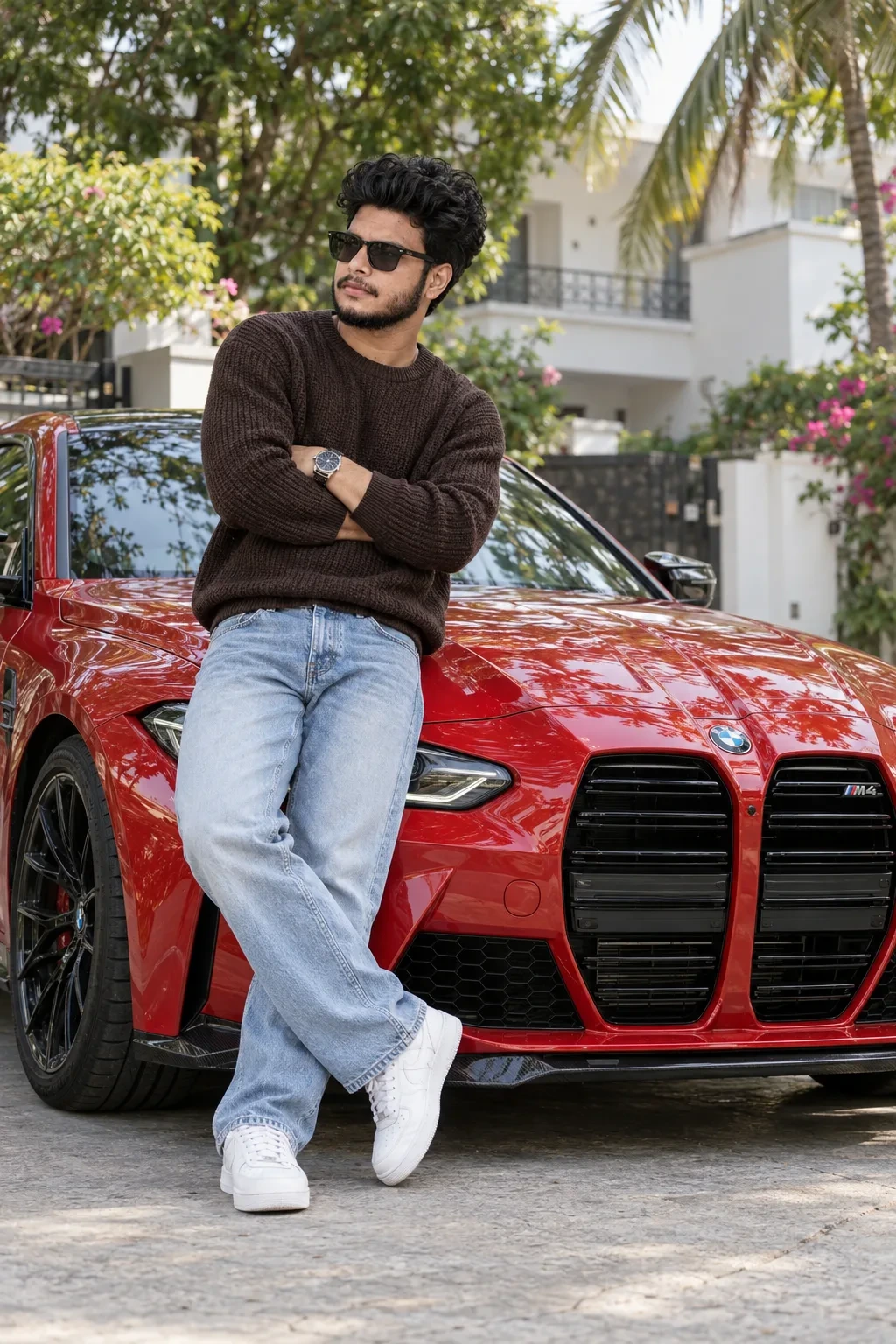 Luxury BMW M4 Street Style Portrait