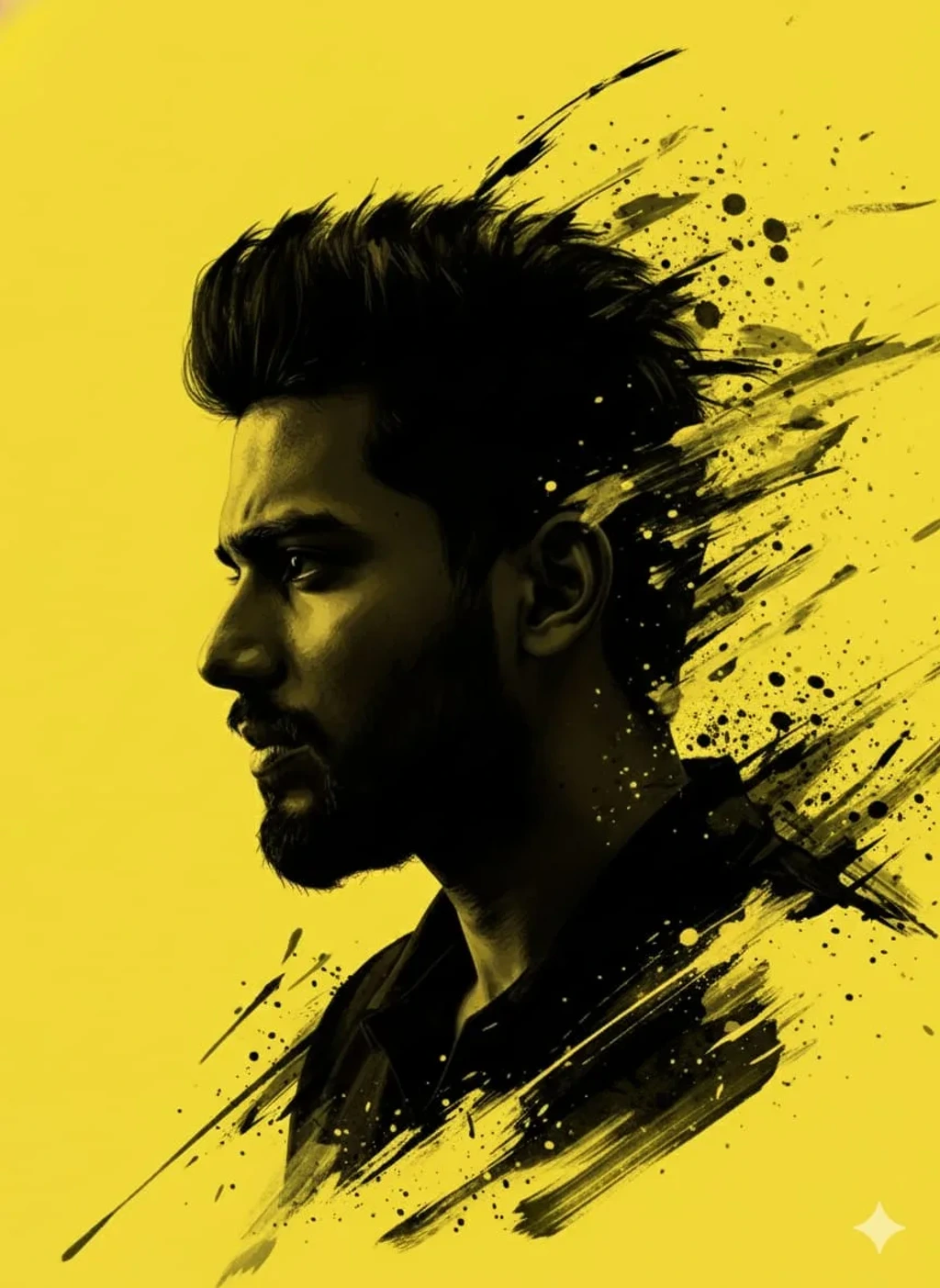 Dramatic stylized portrait