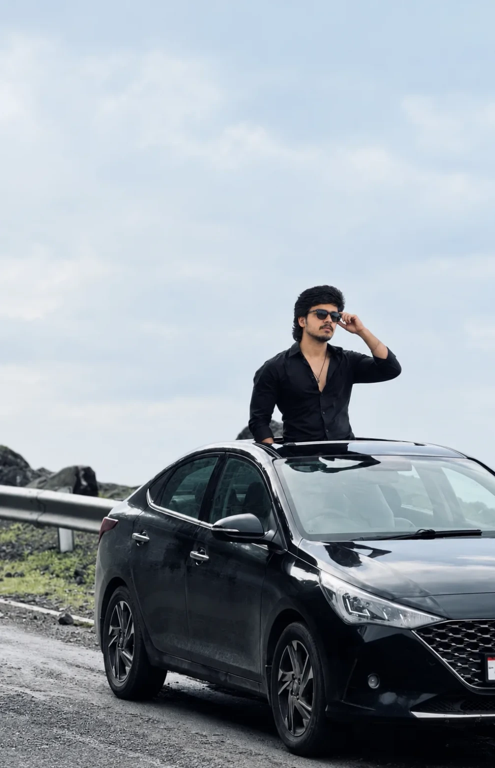 Black Car Mountain Road Attitude
