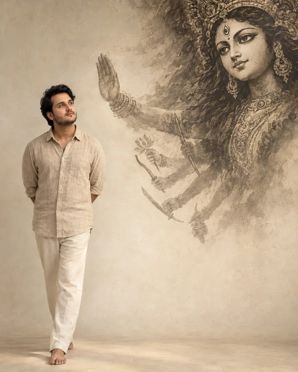 Aesthetic Navratri image Prompt