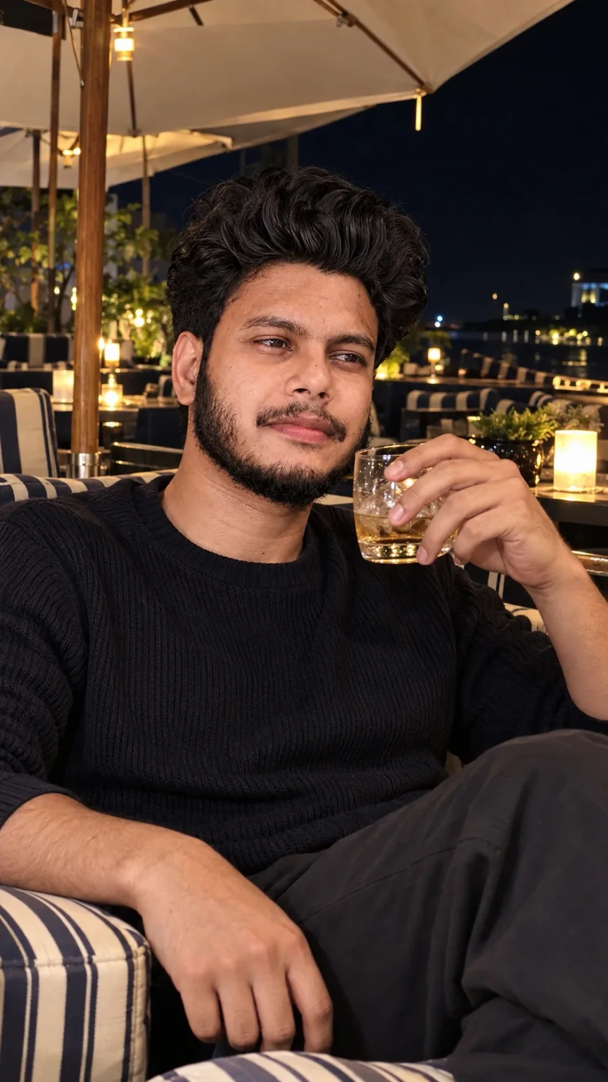 Night Restaurant Portrait