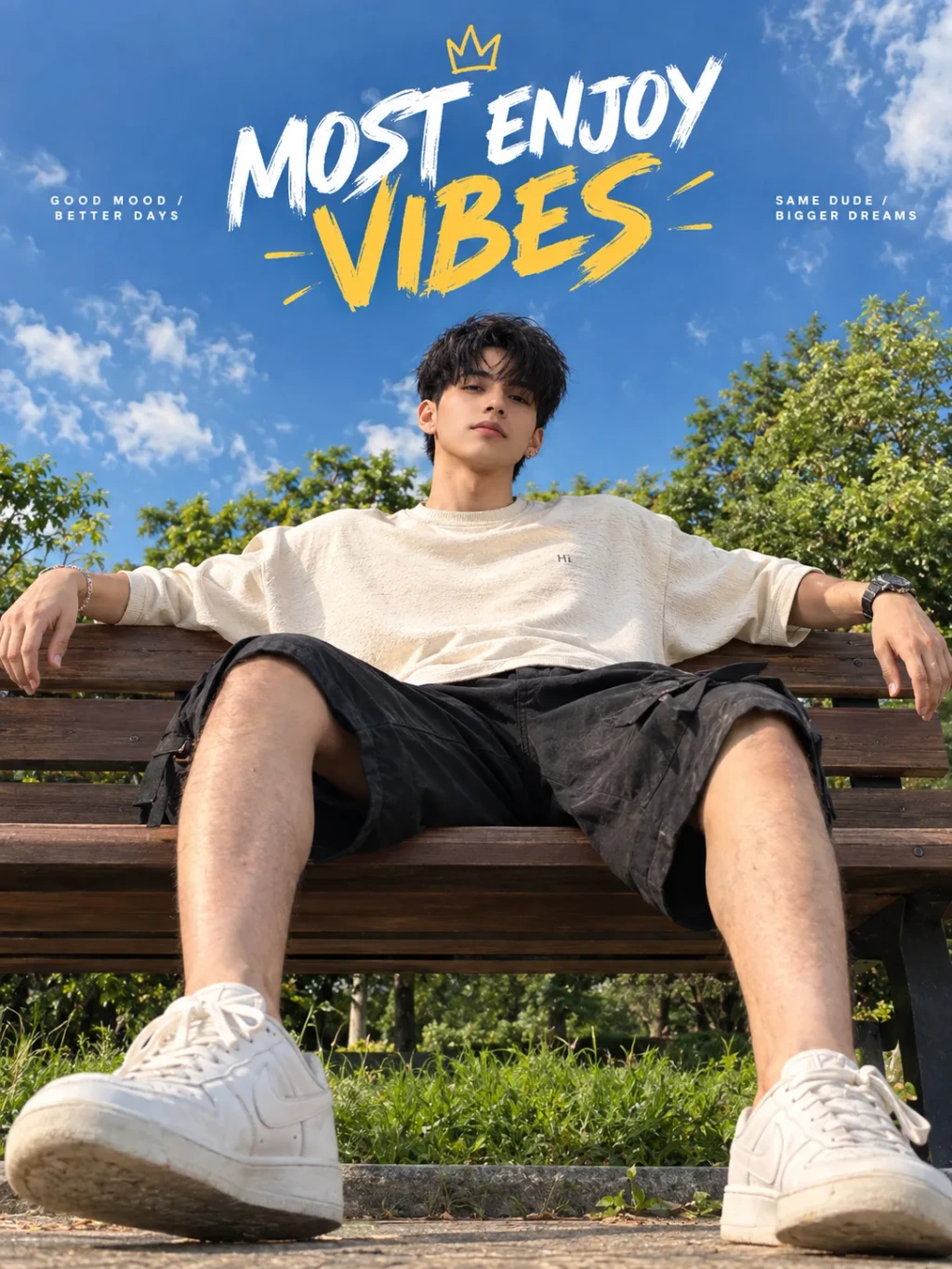 Most Enjoy Vibes Boy Portrait