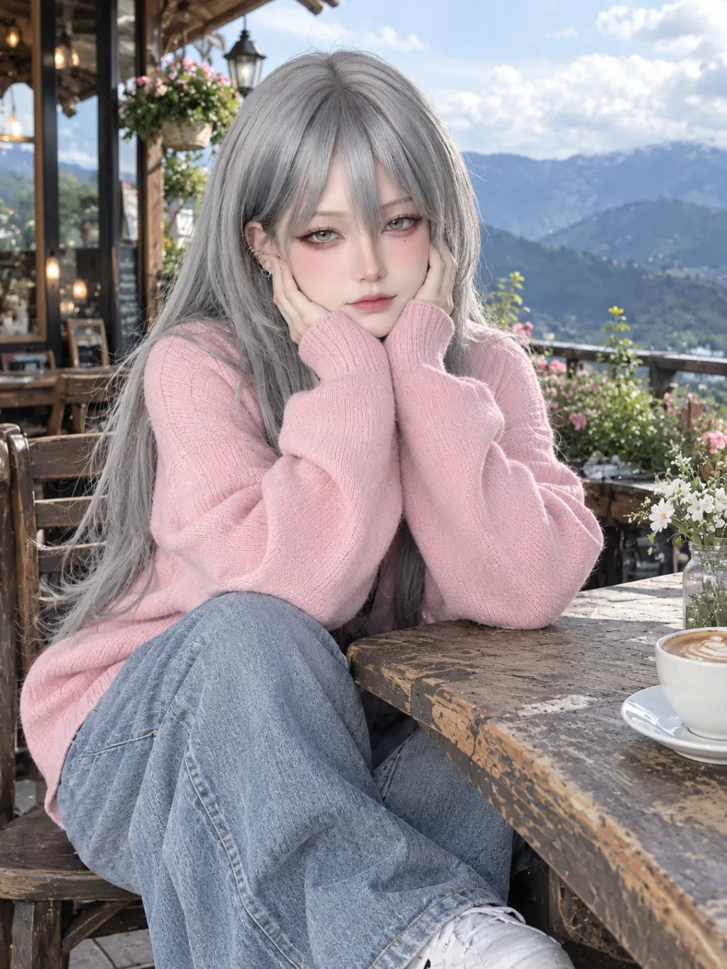 🌸 “Pink Dreams &amp; Mountain Views” 🏔️💗