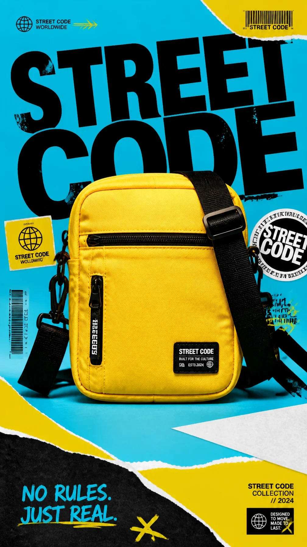 Premium 9:16 Streetwear Accessories Advertising Poster
