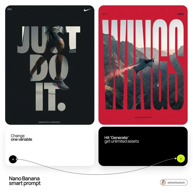 Typographic Mask Brand Poster