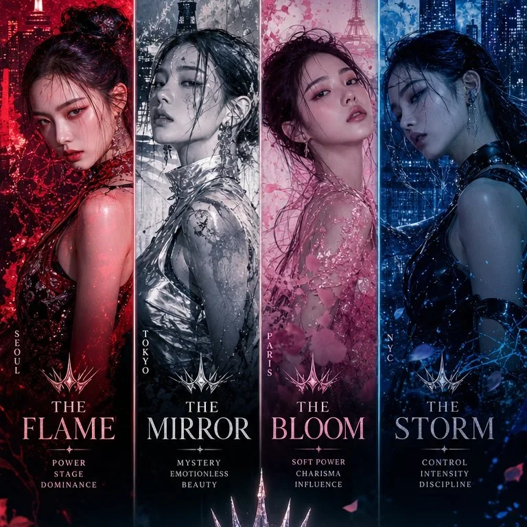Ultra-Premium K-Pop Comeback Concept Featuring a Four-Member Global Girl Group