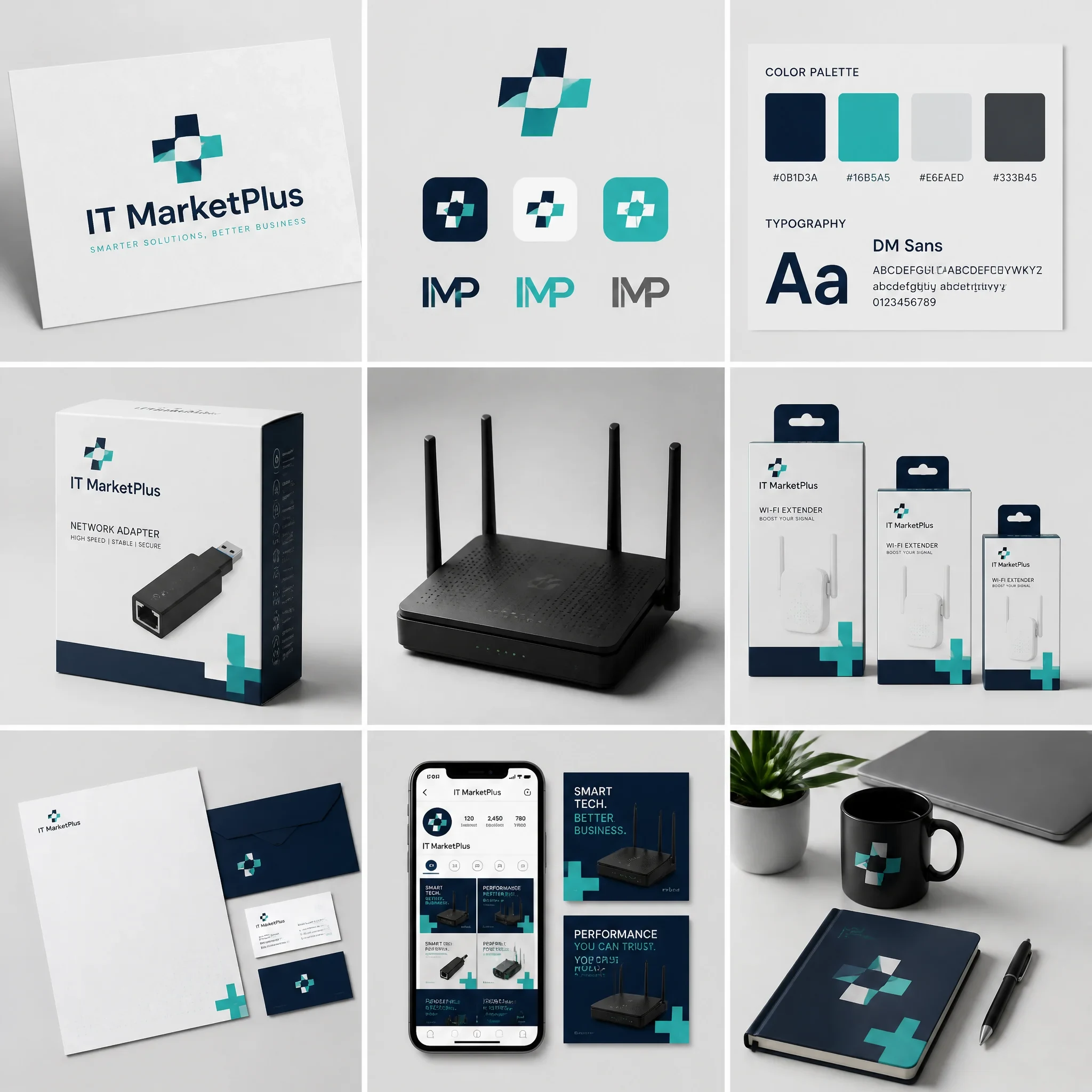Complete Brand Identity Grid