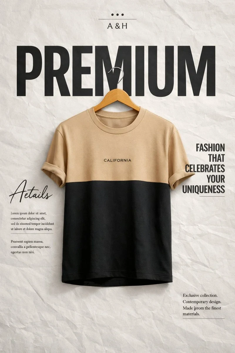 High-End Minimalist Fashion Advertisement Poster