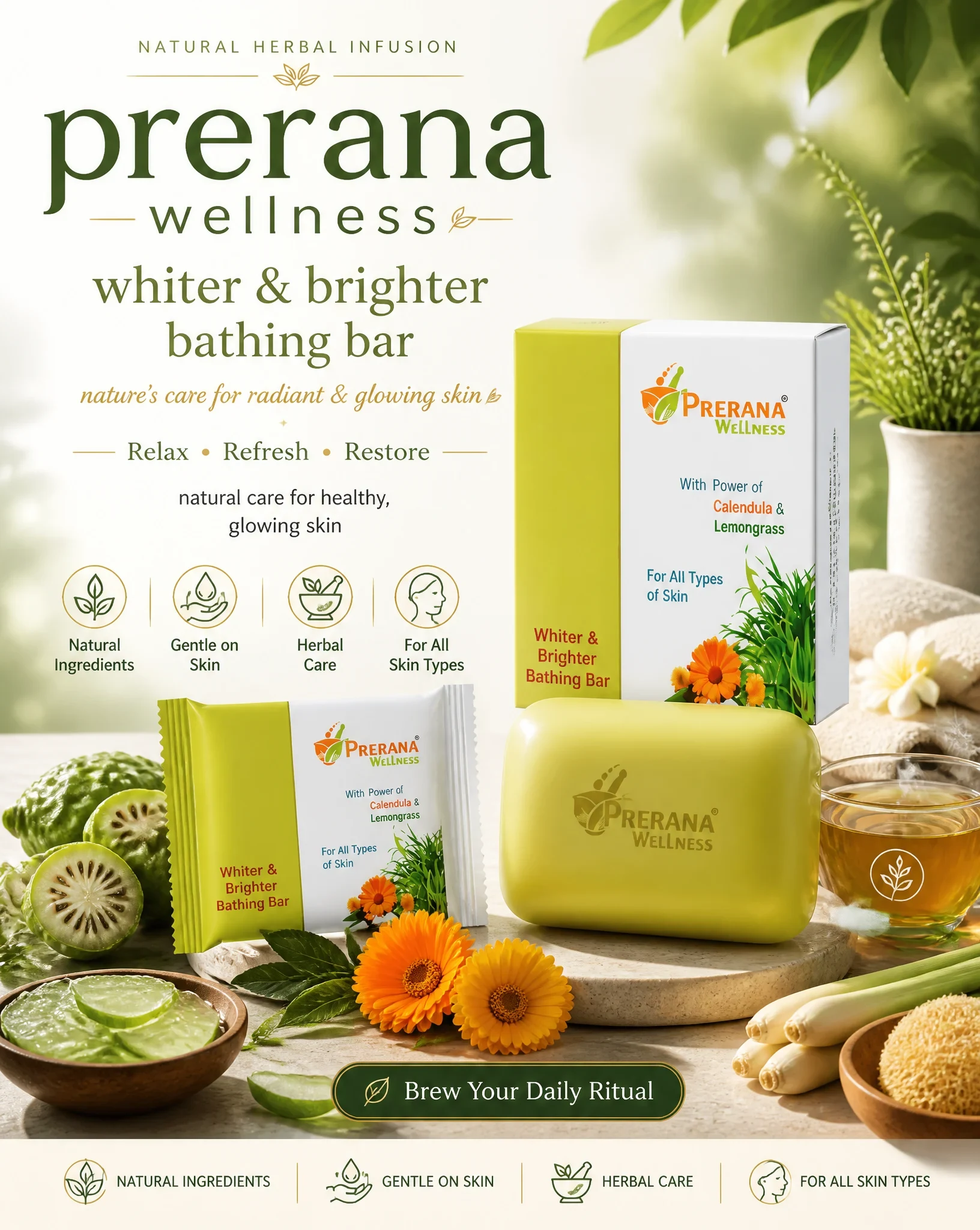 Premium Wellness Advertising Poster for a Wellness Brand