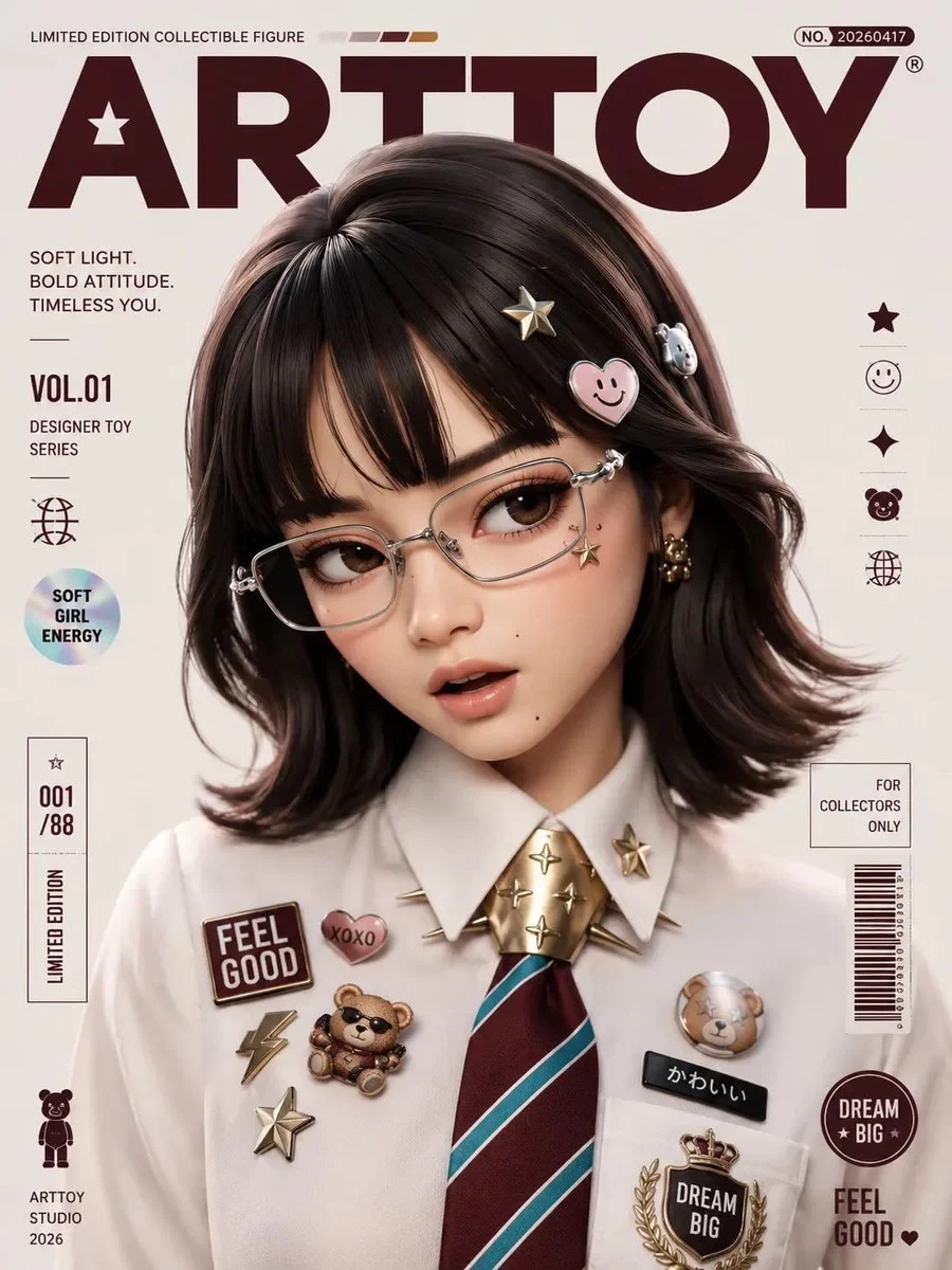 Input Image into a Premium Designer Collectible-Art Toy Aesthetic