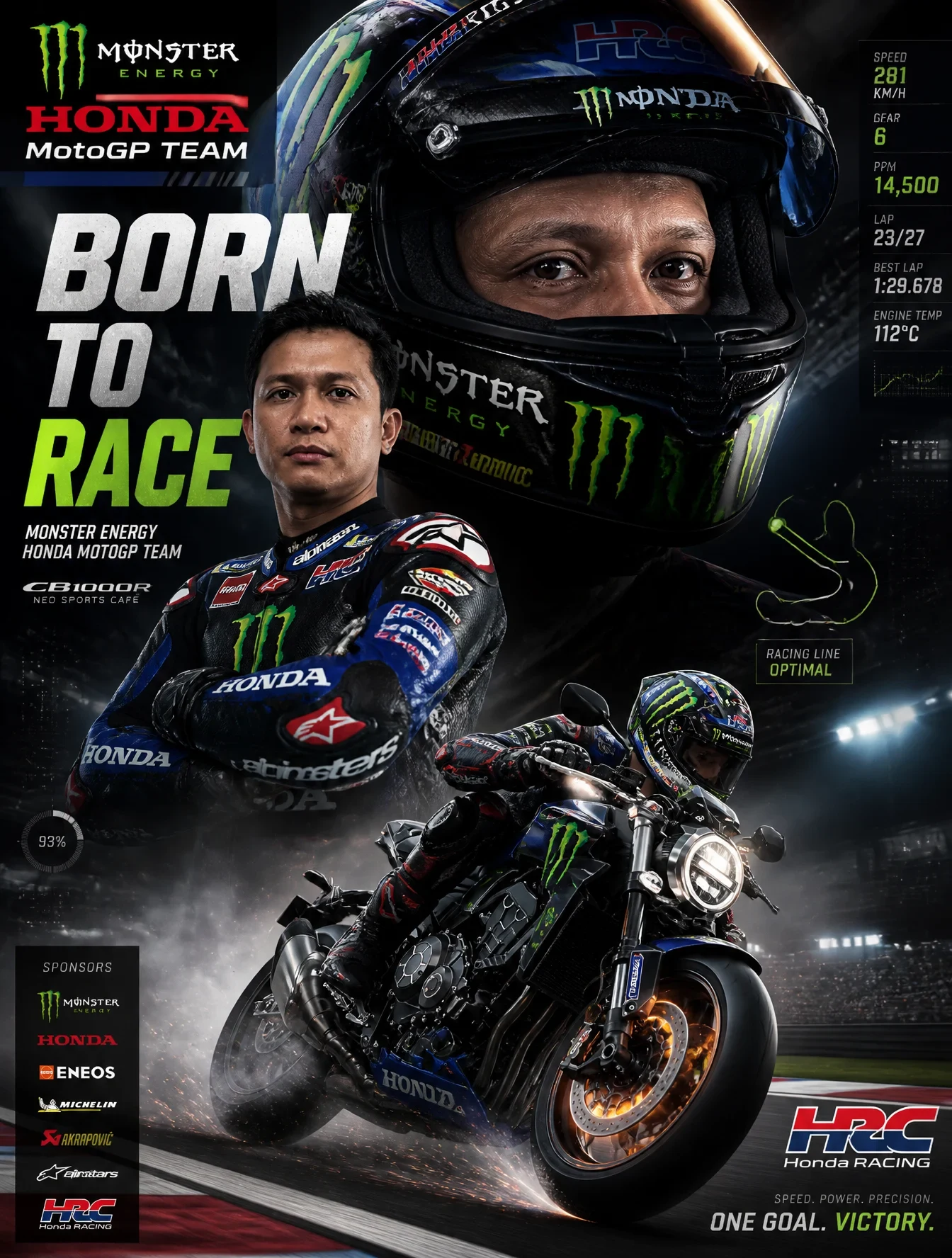 Monster Energy HONDA MotoGP Team Versioncreate an Action-Packed MotoGP Racing