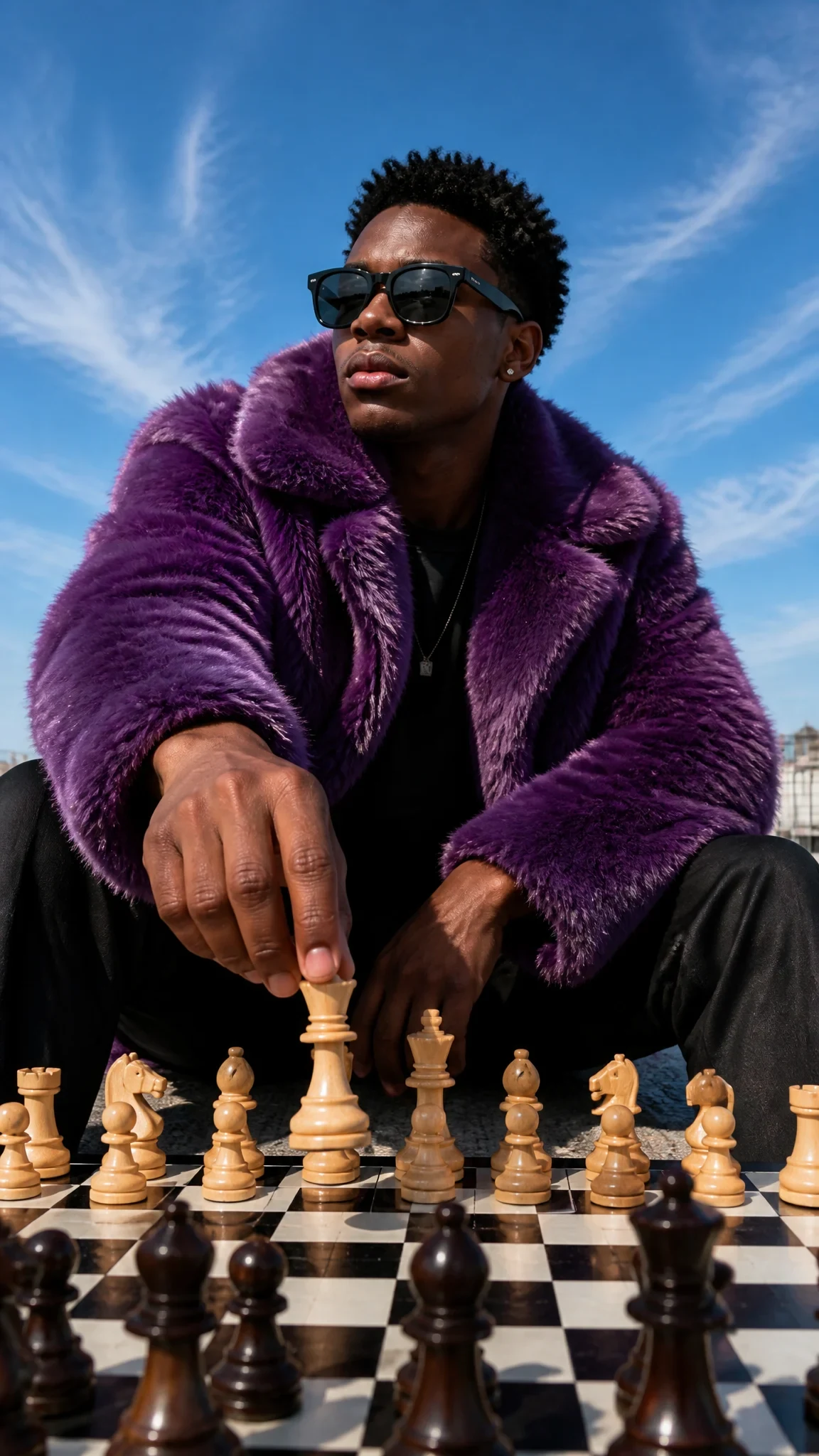 A Young Black Man, Appearing to Be in His Early Twenties
