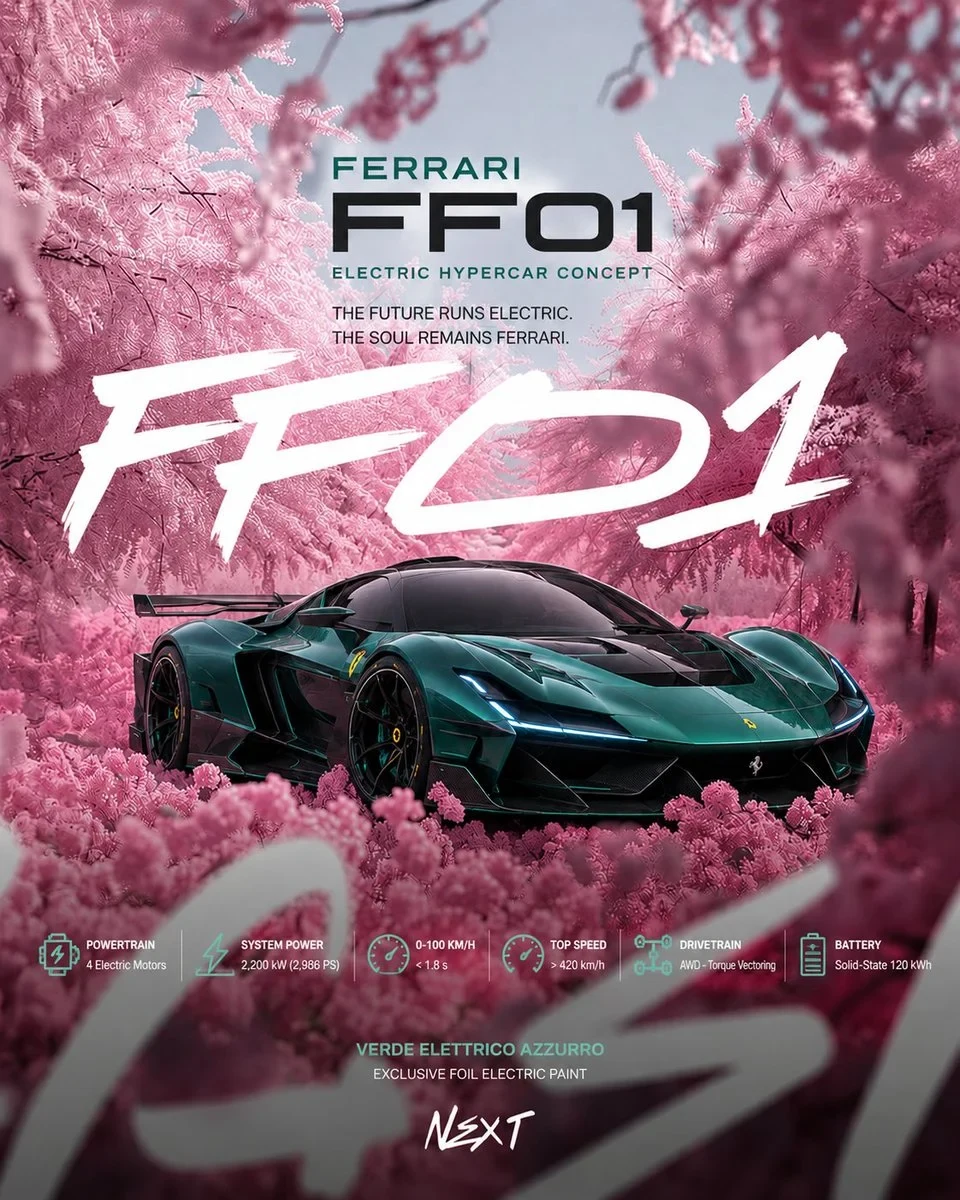 Ultra-Premium Cinematic Automotive Poster Artwork in Square Format (1:1)