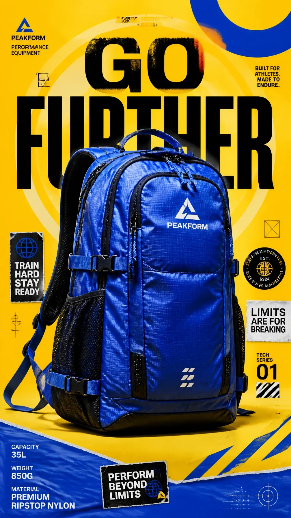 Premium 9:16 Athletic Accessories Advertising Poster