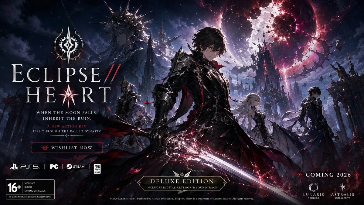 Premium, Highly Believable Fictional Game Launch Key Art Poster for an Imaginary