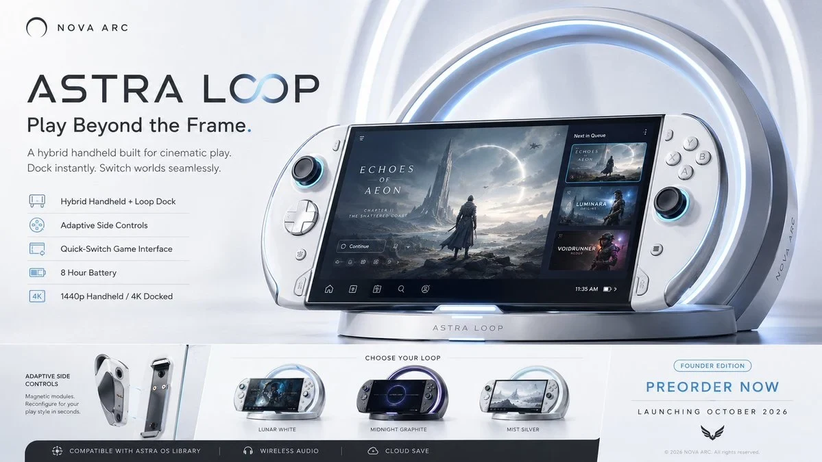 Premium, Highly Believable Fictional Console / Handheld Ad for an Imaginary Gaming
