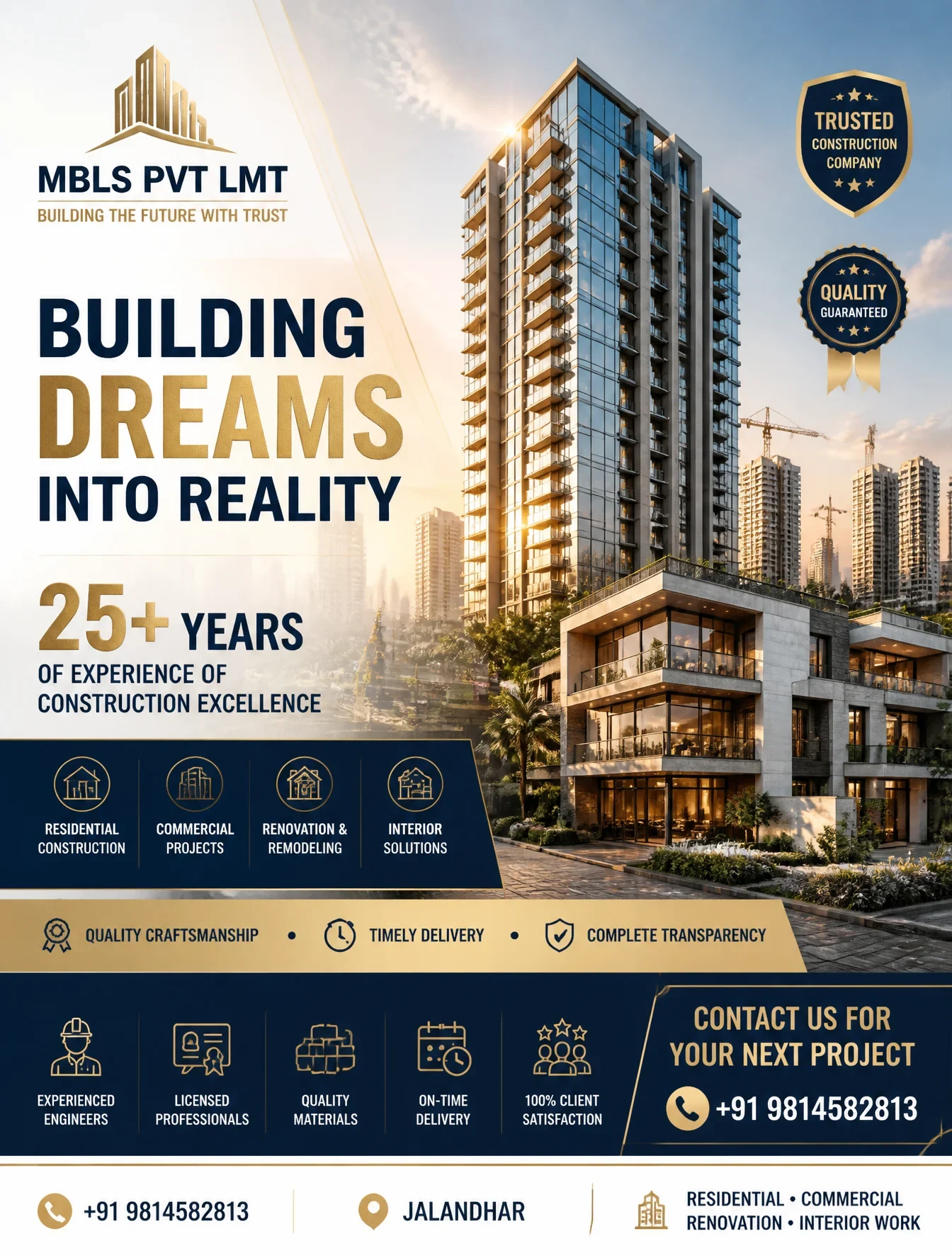 Premium Construction Company Ad