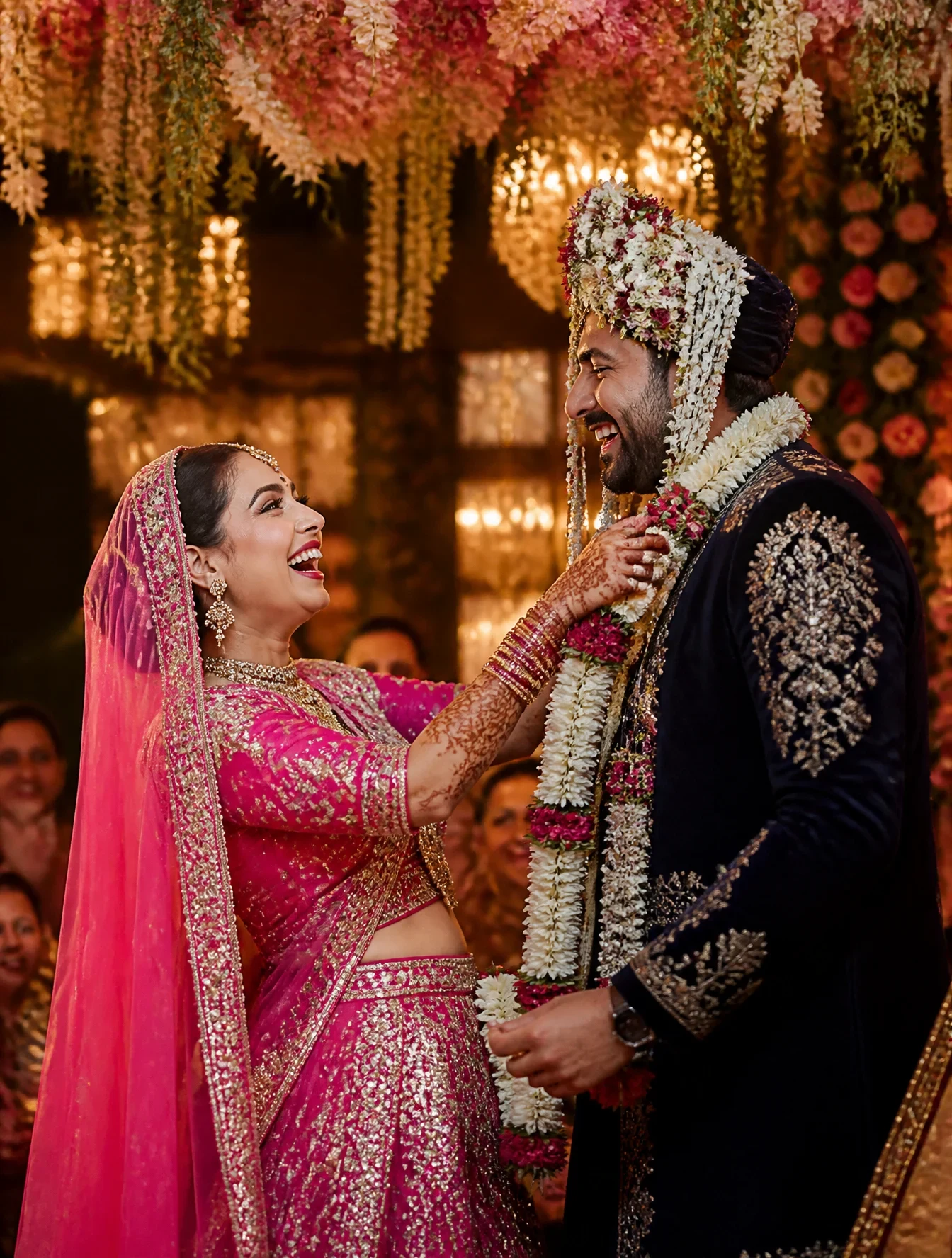 "an Ultra-Realistic DSLR Cinematic Portrait of a Bride and Groom During