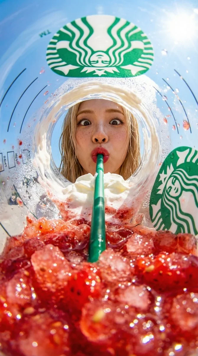 Inside Starbucks Frappuccino POV