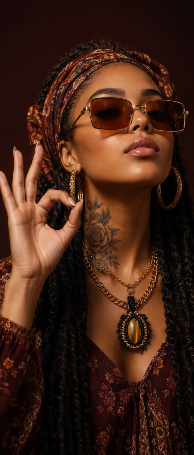 Portrait Photography — Photorealistic closeup portrait of a glamoro