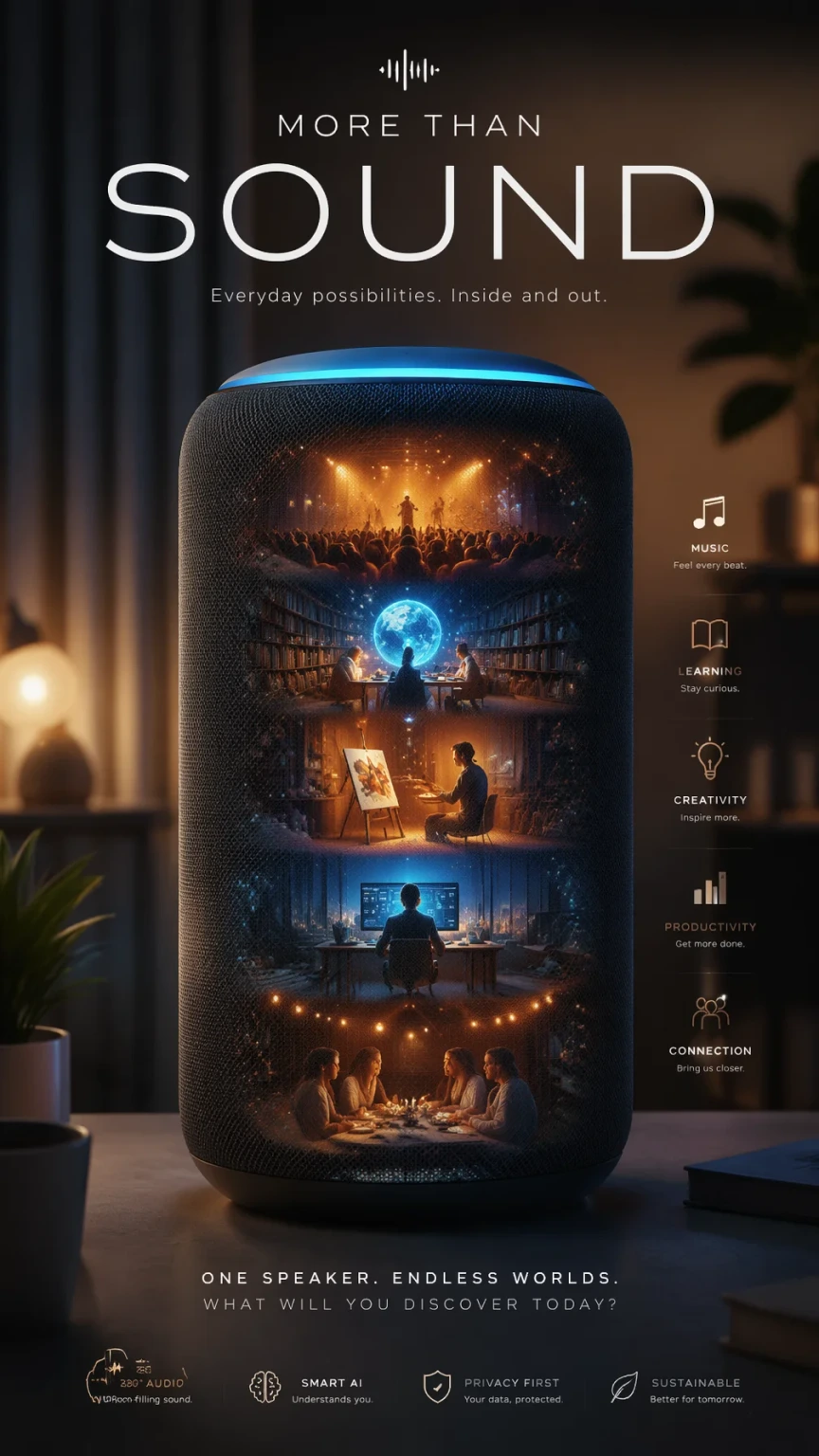 Commercial Product — A premium 916 audiotech advertising poster