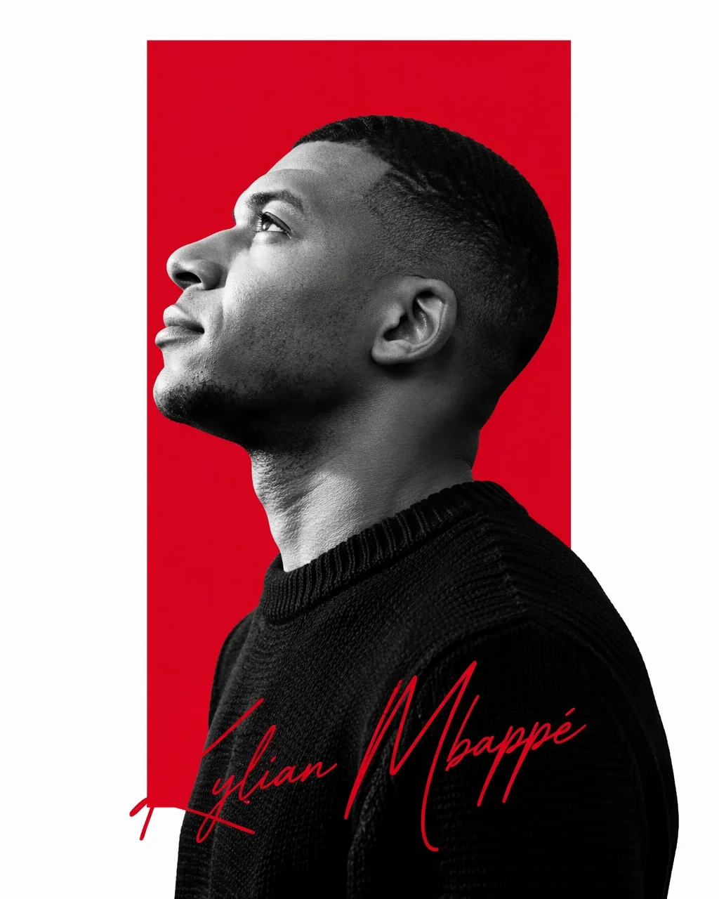 Commercial Product — Minimalist editorial portrait poster design f