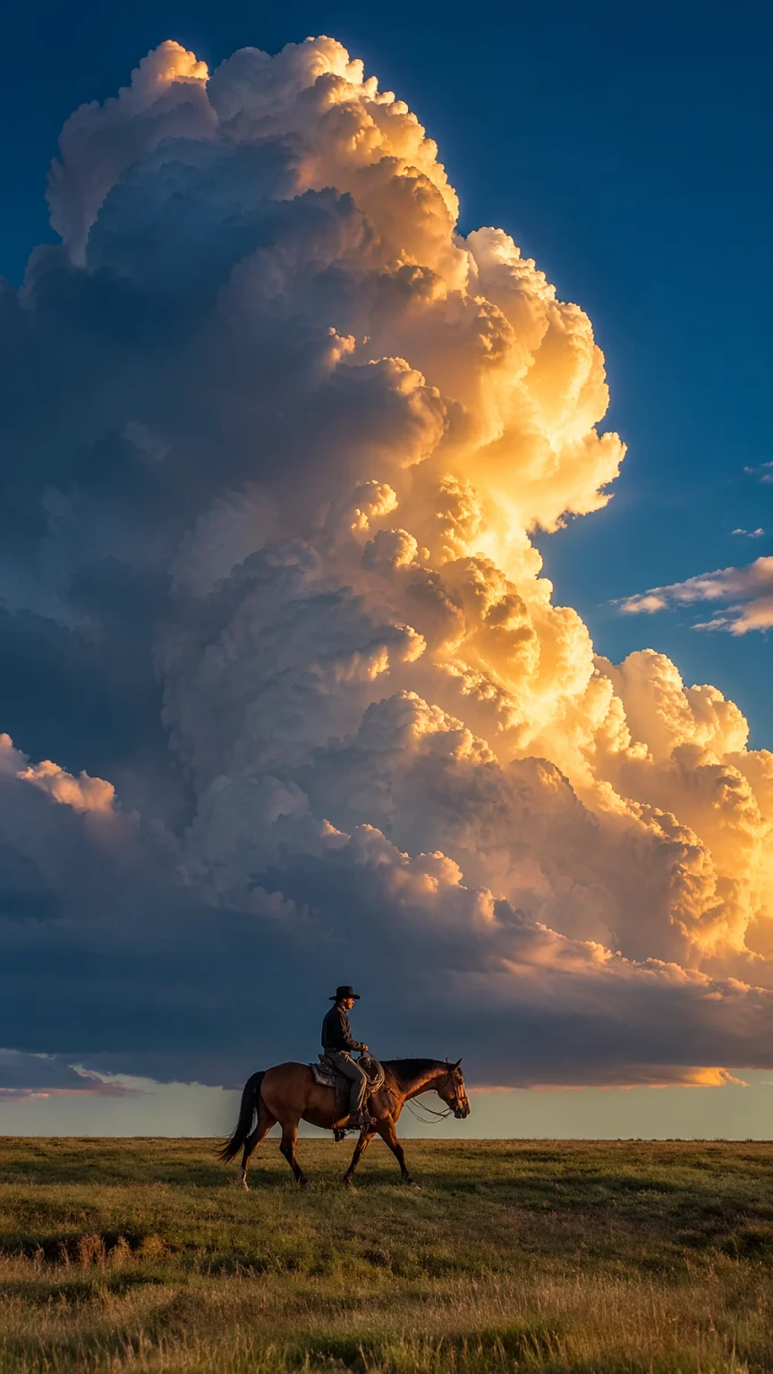 Portrait Photography — Vertical landscape photography vast grasslan