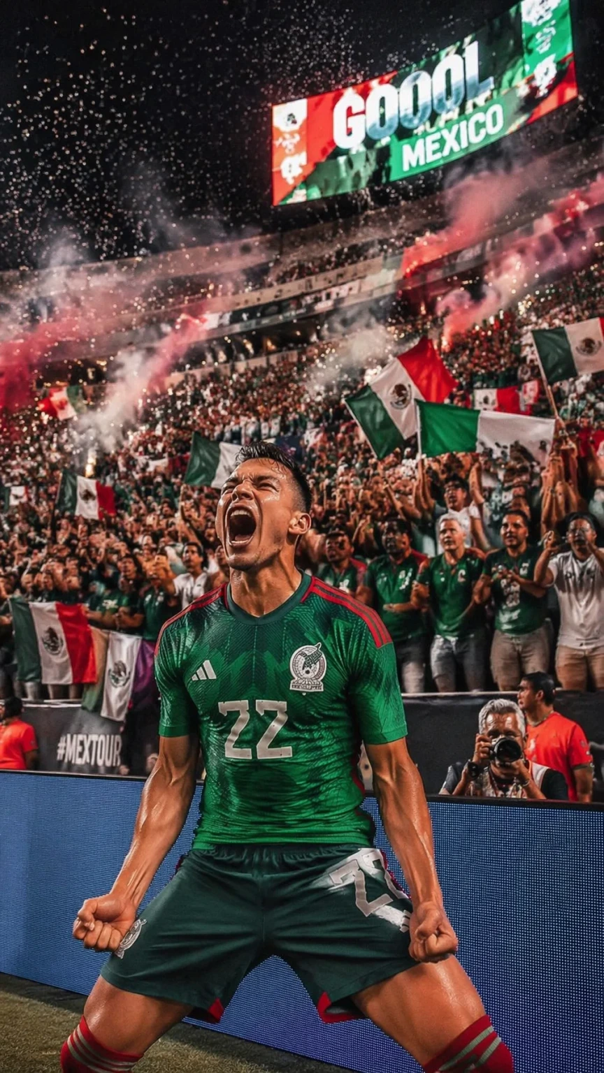 Creative Visuals — Mexico  fan energy
Vertical 916 poster Mex