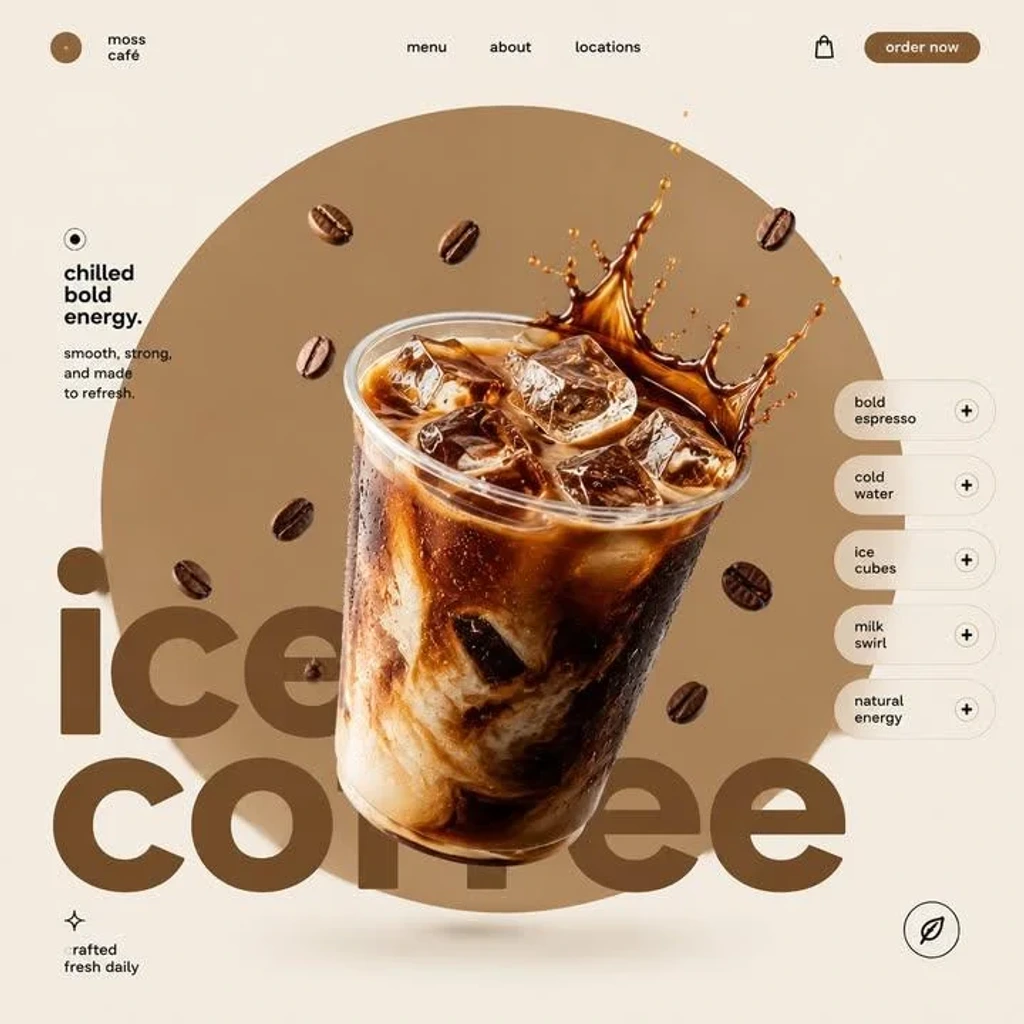 Food — Matcha Latte STYLE  ART DIRECTION Modern