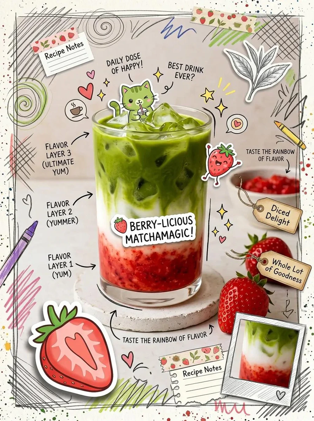 Food — Cute scrapbookstyle food photography poster