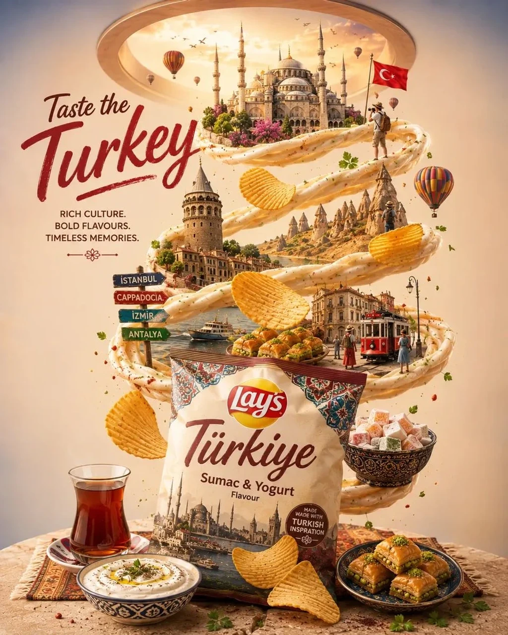 Food — Ultradetailed premium travelfood advertisem