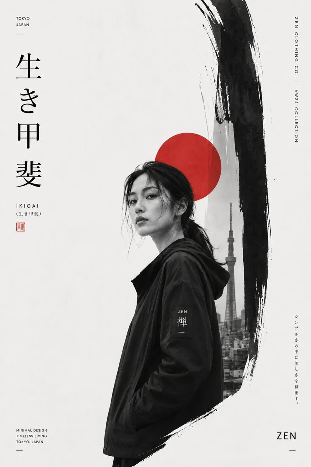 Commercial Product — Create a premium Japaneseinspired minimalist