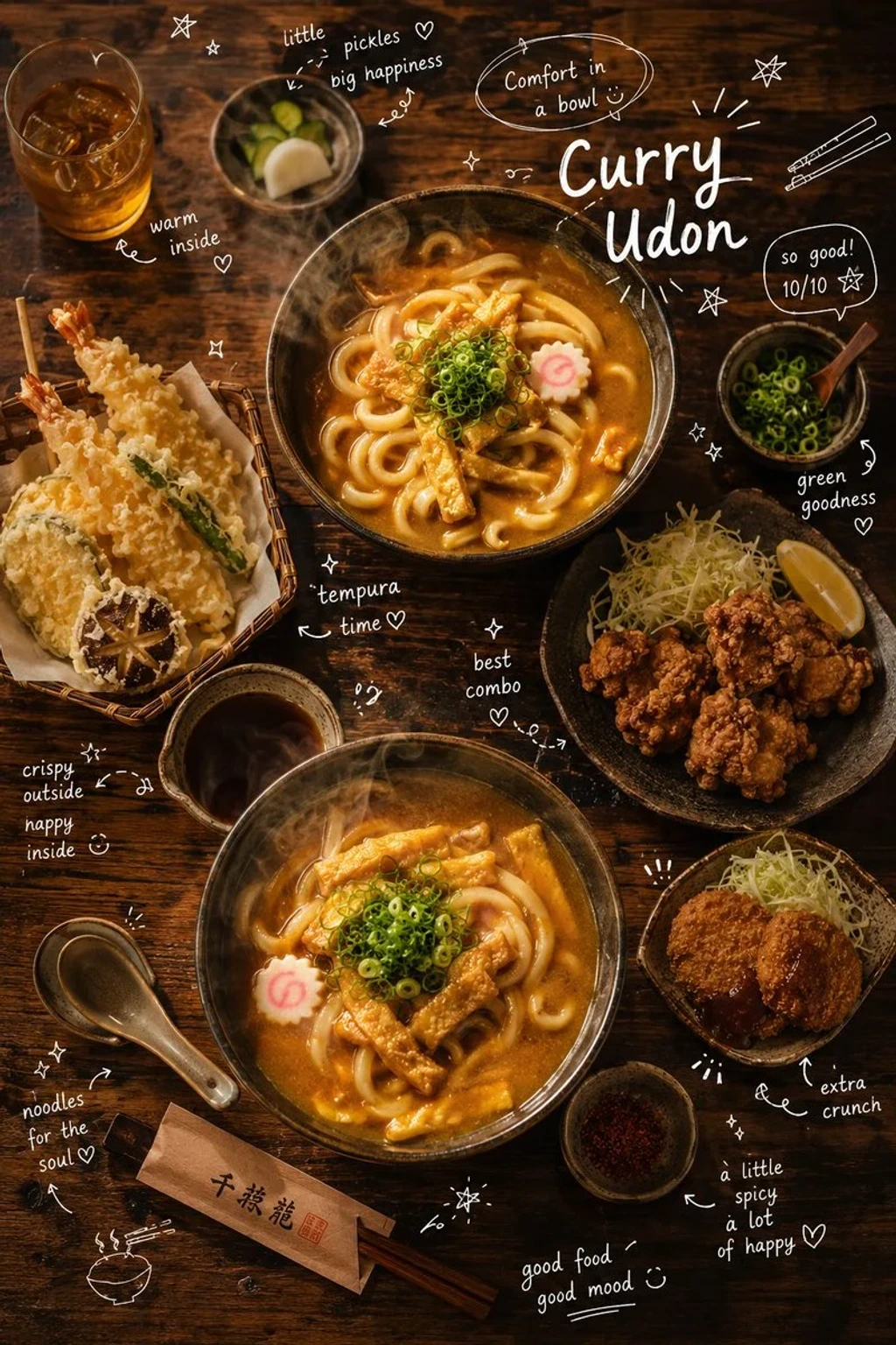 Food — Overhead cinematic food photography of a comf