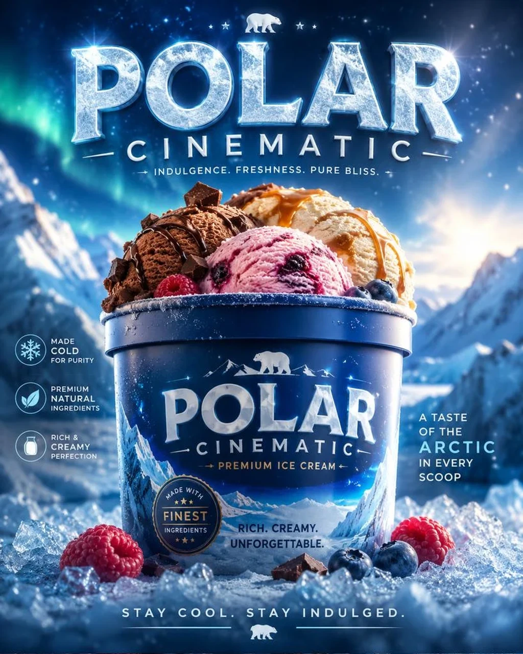 Food — Create a captivating advertisement featuring