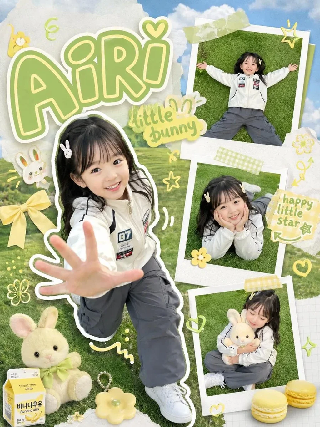 Illustration & 3D — Kawaii scrapbookstyle children photography p