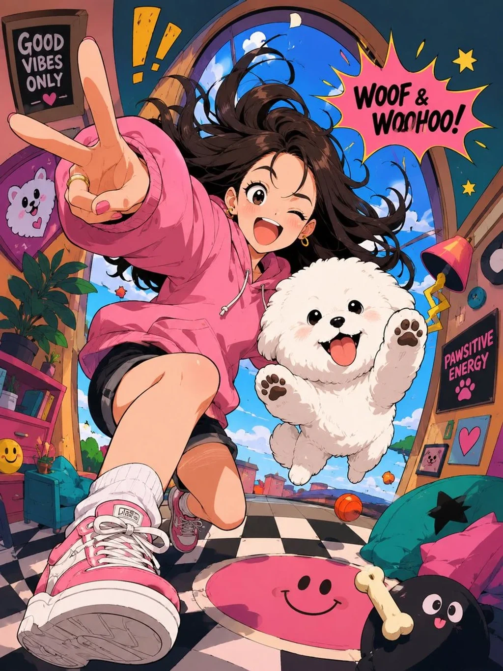 Illustration & 3D — Create a trending anime art style image from