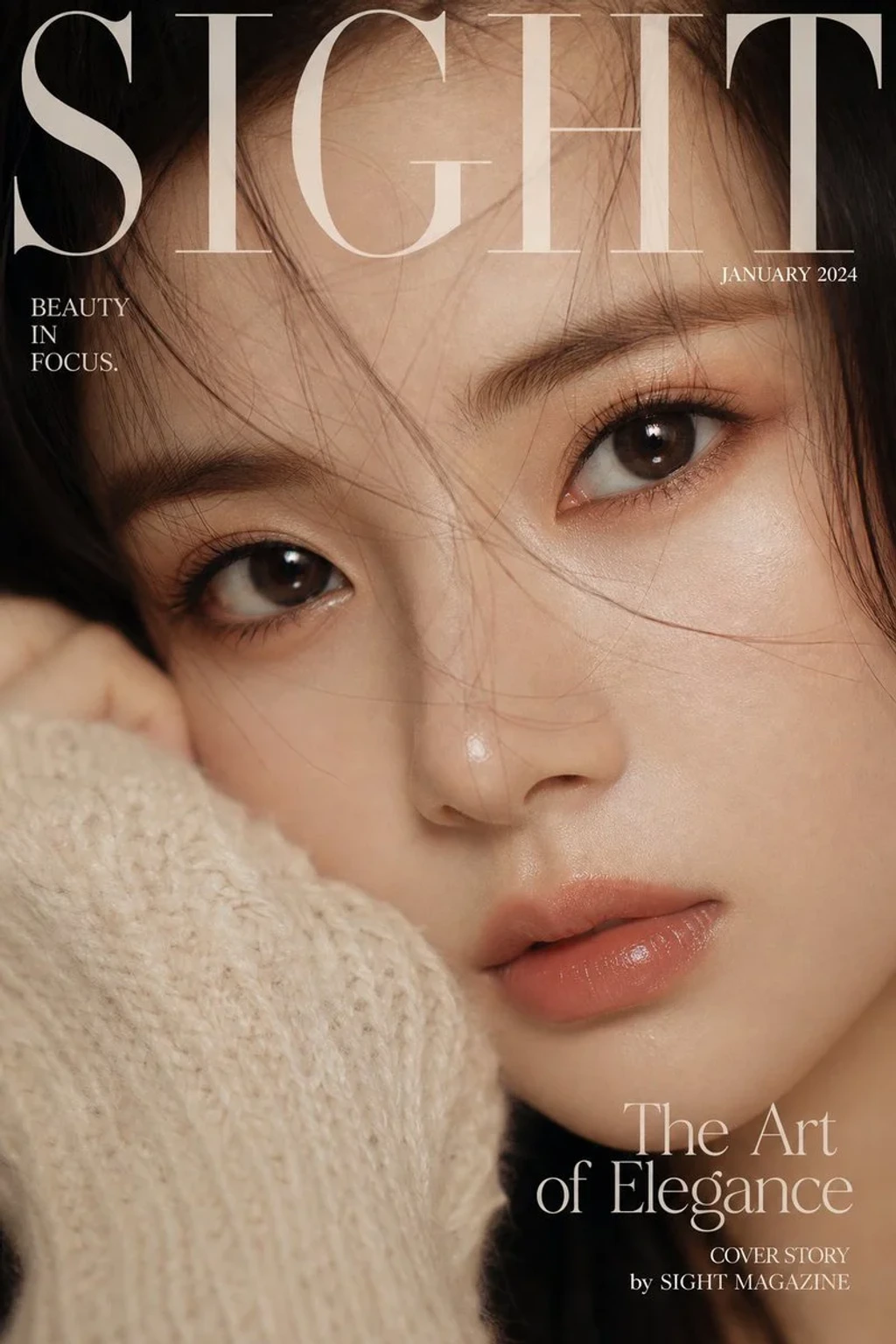 Brand Design — Luxury extreme closeup portrait magazine co