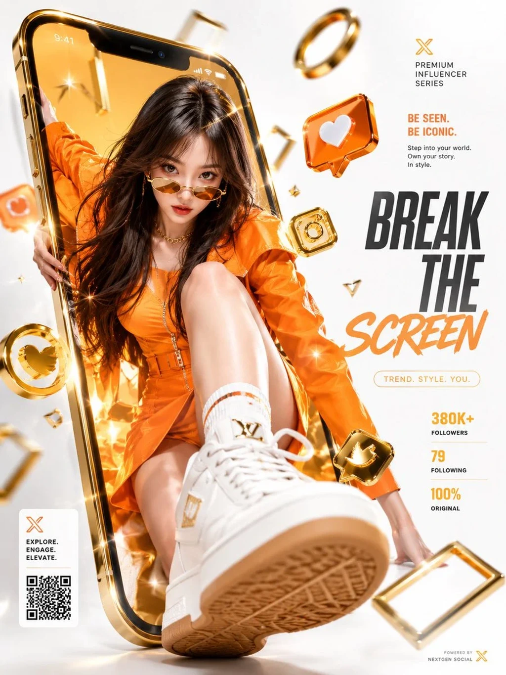 Commercial Product — Dynamic luxury commercial advertisement poste