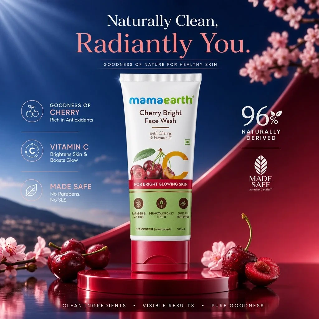 Commercial Product — Create a premium cosmetic social media poster